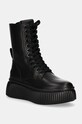 Karl Lagerfeld botine KREEPER LO cu snur negru KL42364.000