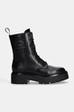 Kožené workery Karl Lagerfeld BURLY BIKER KL43455.000 černá AW24