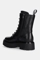Boty Kožené workery Karl Lagerfeld BURLY BIKER KL43455.000 černá