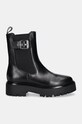 Шкіряні черевики Karl Lagerfeld BURLY BIKER KL43460.000 чорний AW24