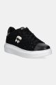 Sneakers boty Karl Lagerfeld KAPRI NFT přírodní kůže černá KL62531W.W00