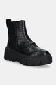 Sorel cizme de piele CARIBOU X BOOT CHELSEA W 5-8 cm negru 2048441012