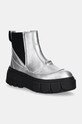 Кожаные полусапоги Sorel CARIBOU X BOOT CHELSEA W без утепления серебрянный 2048441034
