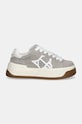 Naked Wolfe sneakers din piele intoarsă Sound Sound.Light.Grey gri SS25