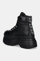 Încălțăminte Naked Wolfe ghete de piele Spike Spike.Black negru