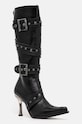 Δερμάτινες μπότες New Rock ITALI NEGRO + MALICIA TACON CARIBE ACERO στιλέτο μαύρο M.9029.C10