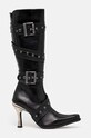 New Rock kozaki skórzane ITALI NEGRO + MALICIA TACON CARIBE ACERO M.9029.C10 czarny AW24