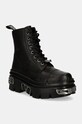 New Rock bocanci de piele CRUST NEGRO + REACTOR NEGRO cu snur negru M.WALL083CCT.S12