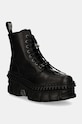 Кожени кубинки New Rock CRUST NEGRO + TOWER CASCO NEGRO без изолация черен M.WALL083CCT.S6