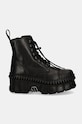 Кожени кубинки New Rock CRUST NEGRO + TOWER CASCO NEGRO M.WALL083CCT.S6 черен AW24