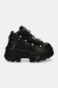 New Rock leather sneakers CRUST NEGRO + TANK CASCO NEGRO M.WALL106.S12 black AA00