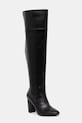 Vysoké čižmy Twinset nezateplené čierna 242TGT056.00006