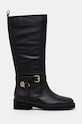 Шкіряні чоботи Twinset 242TGT172.00006 чорний AW24