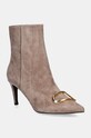 Coccinelle cizme din piele intoarsa 5-8 cm maro E4.PSB.11.01.01.N59