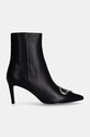 Kožené kotníkové boty Coccinelle E4.RDC.11.01.01.001 černá AW24