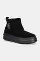 Blauer cizme de zapada din piele intoarsa EMERY izolat negru F4EMERY02.SUE