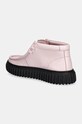 Scarpe Clarks Originals scarpe in pelle CUR Torhill Hi 26180975 rosa
