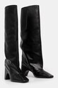 Coperni bőr csizma Bridge Boot fekete COPSH03857