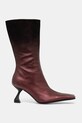 Miista ghete de piele Pearl MI.5593 burgundia AW24