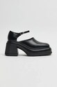 Miista pantofi de piele Coral platformă negru E8.3619