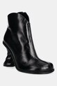 JW Anderson botki skórzane Twist Heel nieocieplane czarny ANW43211A.999
