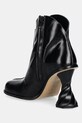 Obuwie JW Anderson botki skórzane Twist Heel ANW43211A.999 czarny