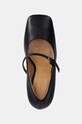Kožne salonke JW Anderson Chain Heel crna ANW43251A.999