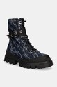 Čizme Desigual TRACK na vezanje mornarsko plava 24WSTD01.5008