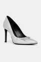 ZADIG&VOLTAIRE stilettos de piele Perfect subțire argintiu SWCT00869