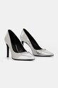 Încălțăminte ZADIG&VOLTAIRE stilettos de piele Perfect SWCT00869 argintiu