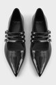 Vagabond Shoemakers baleriny skórzane HERMINE 5833.260.20 czarny AW24