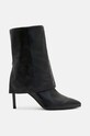 Кожаные полусапожки AllSaints Odyssey Boot без утепления чёрный W101FB