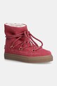 Inuikii cizme de zapada din piele intoarsa Inuikii X Coccinelle Jacquard Lace izolat roz 75202.150.DustyRose