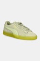 Puma sneakersy zamszowe Suede Classic Translucent płaska zielony 398818