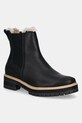 Toms ghete chelsea de piele BENNET usor izolat negru 10021299
