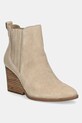 Toms stivaletti chelsea in camoscio NOA zeppa beige 10021314