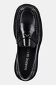 Marine Serre leather loafers Shiny Leather Ms Loaf black WFW046A.RLEA0018
