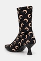 Shoes Marine Serre ankle boots Recycled Moon Jersey Ms Still WFW041A.CJER0053 black