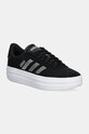 adidas sneakers Vl Court Bold piele întoarsă negru IH0754