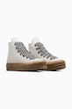 Converse trampki zamszowe Chuck Taylor All Star Lift A10414C biały AW24