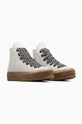 Converse tenisi din piele intoarsa Chuck Taylor All Star Lift A10414C alb AW24