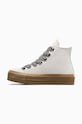 Converse trampki zamszowe Chuck Taylor All Star Lift A10414C biały