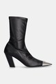 Vanda Novak botine Lucrezia peste 8 cm negru Lucrezia.Deep.Black