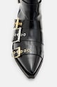 Обувь Кожаные полусапожки AllSaints Jane Buckle Boot W019FB чёрный