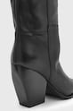 AllSaints kozaki skórzane Reina Boot czarny W096FB