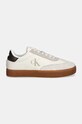 Calvin Klein Jeans sneakersy skórzane CLASSIC CUPSOLE LOW YM0YM01272 beżowy NC24