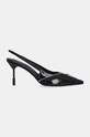 Шкіряні туфлі MSGM 3742MDS934.859.99 чорний AW24