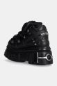 Shoes New Rock leather sneakers Nomada Negro + Tower Negro Lateral E14 Acero M.106.S112 black