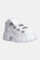 Δερμάτινα αθλητικά παπούτσια New Rock Napa Blanca + Vacuno Blanco + Tower Blanco πλατφόρμα λευκό M.106N.C27