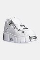 New Rock sneakers in pelle Napa Blanca + Tower Blanco Acero platform bianco M.106N.S18